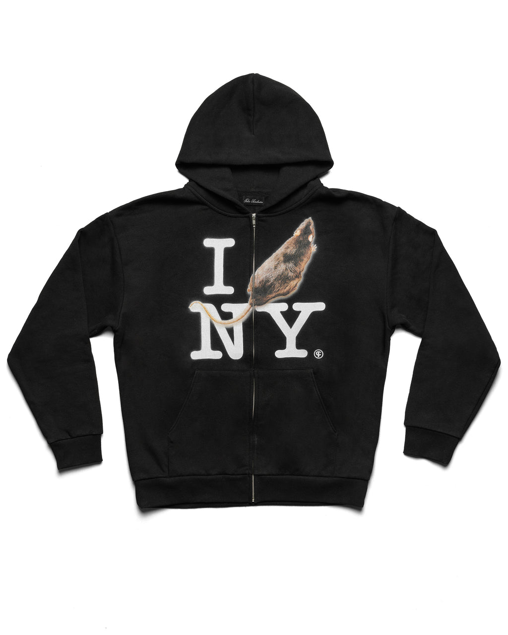 I RAT NY Zip Hoodie Black