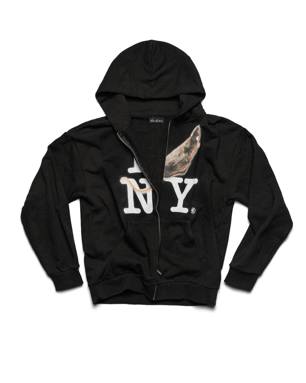 I RAT NY Zip Hoodie Black