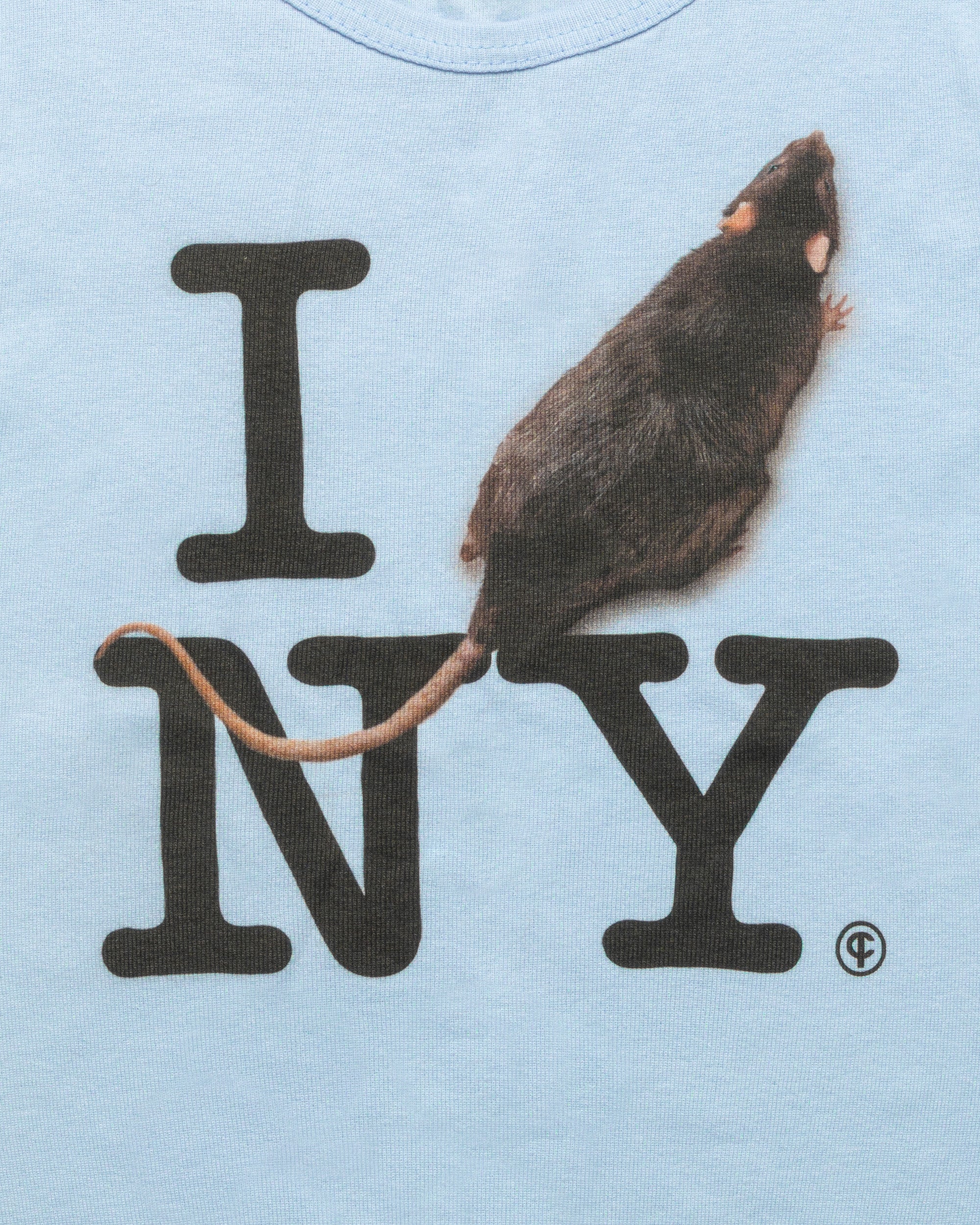 I RAT NY Baby Tee Blue