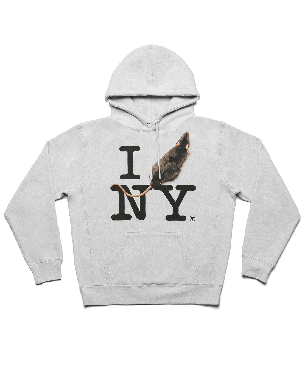 I RAT NY Hoodie Grey