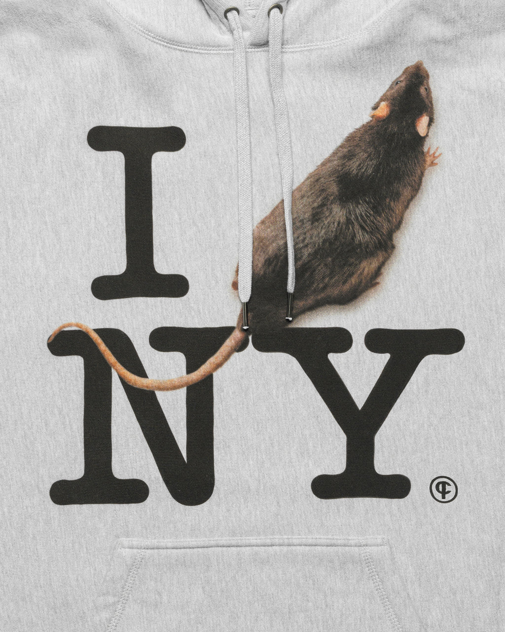 I RAT NY Hoodie Grey