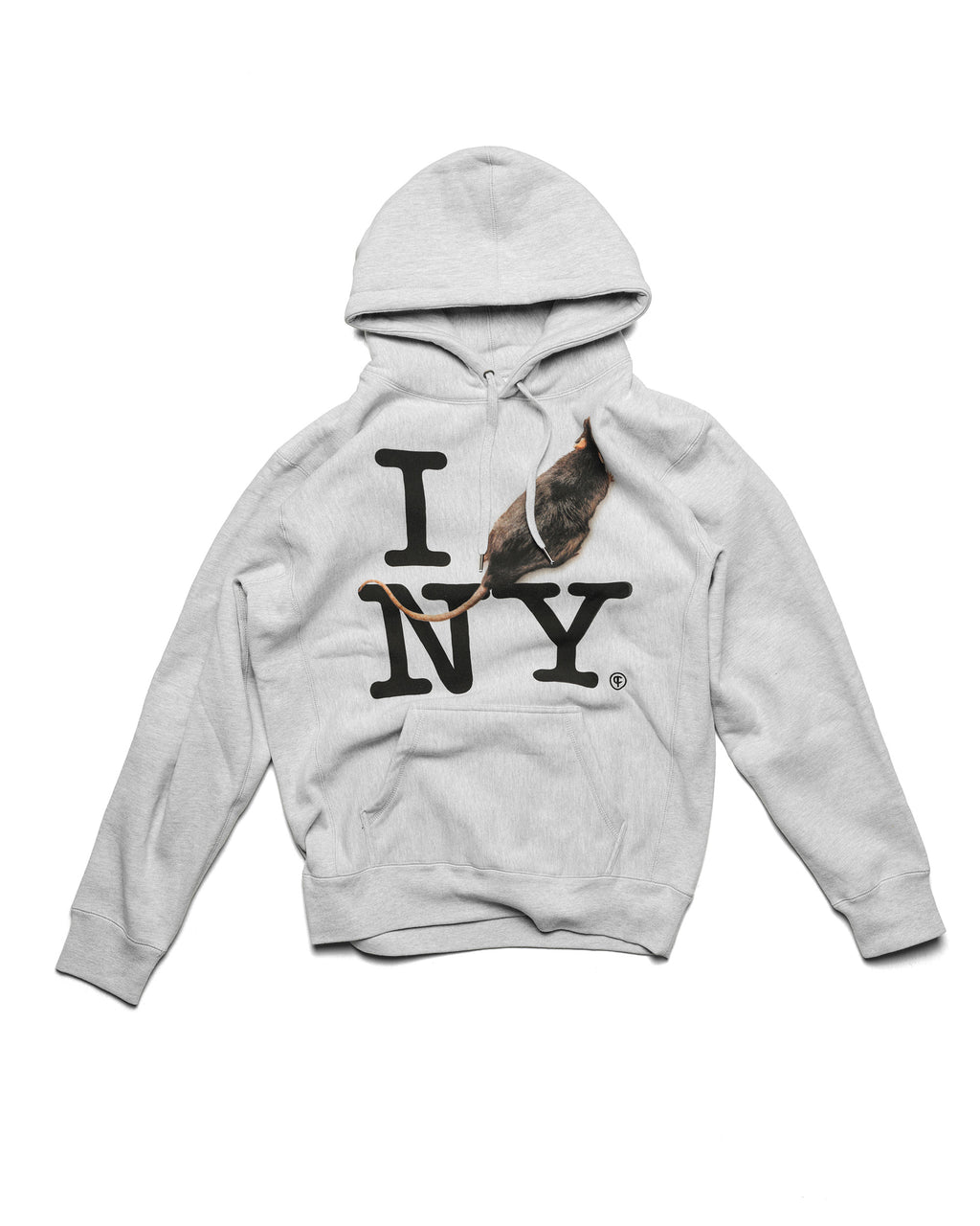 I RAT NY Hoodie Grey