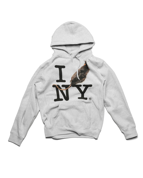 I RAT NY Hoodie Grey