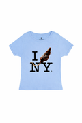 I RAT NY Baby Tee Blue