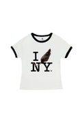 I RAT NY Baby Tee White