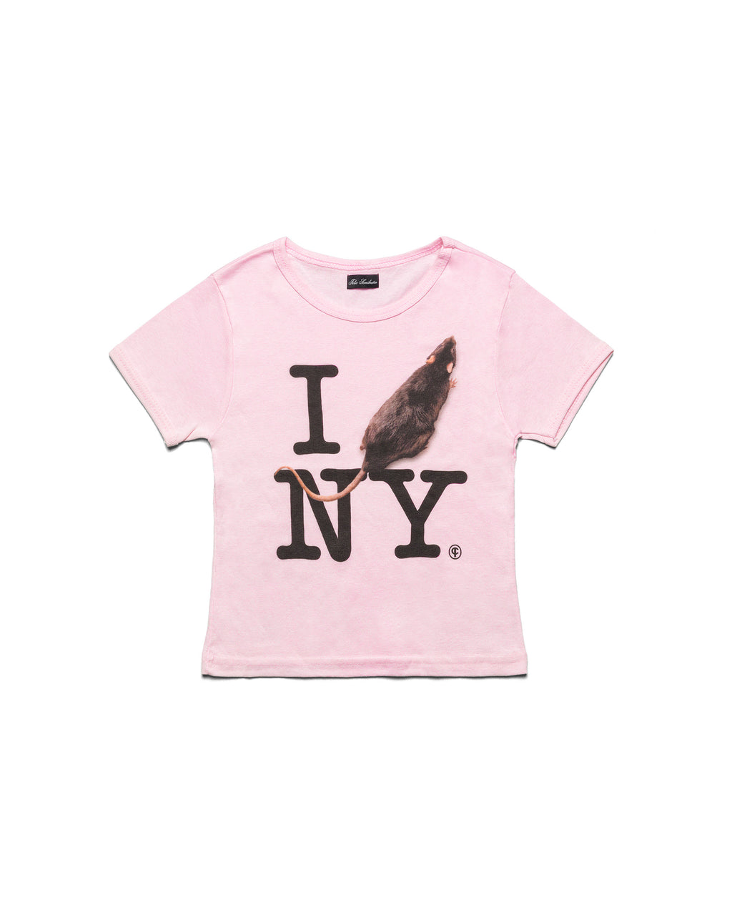 I RAT NY Baby Tee Pink