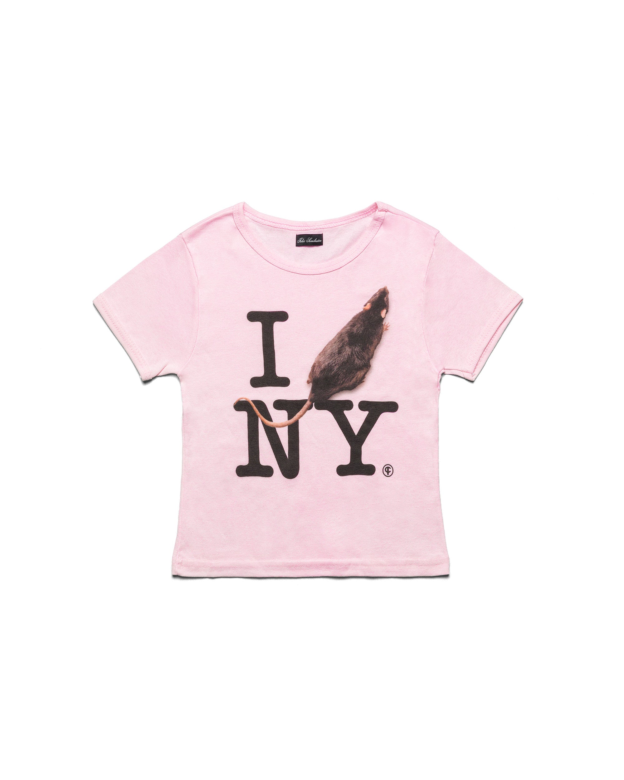 I RAT NY Baby Tee Pink
