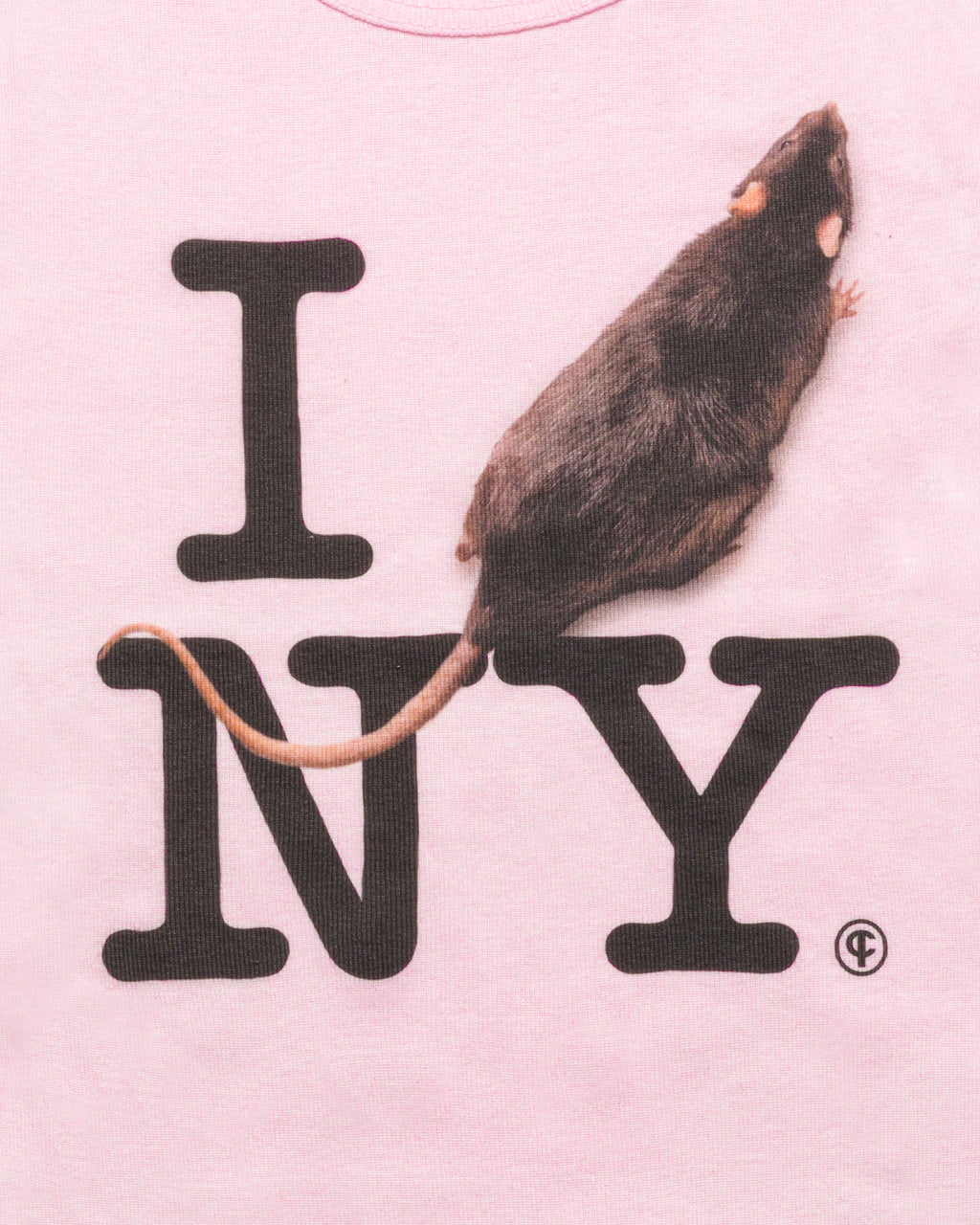 I RAT NY Baby Tee Pink
