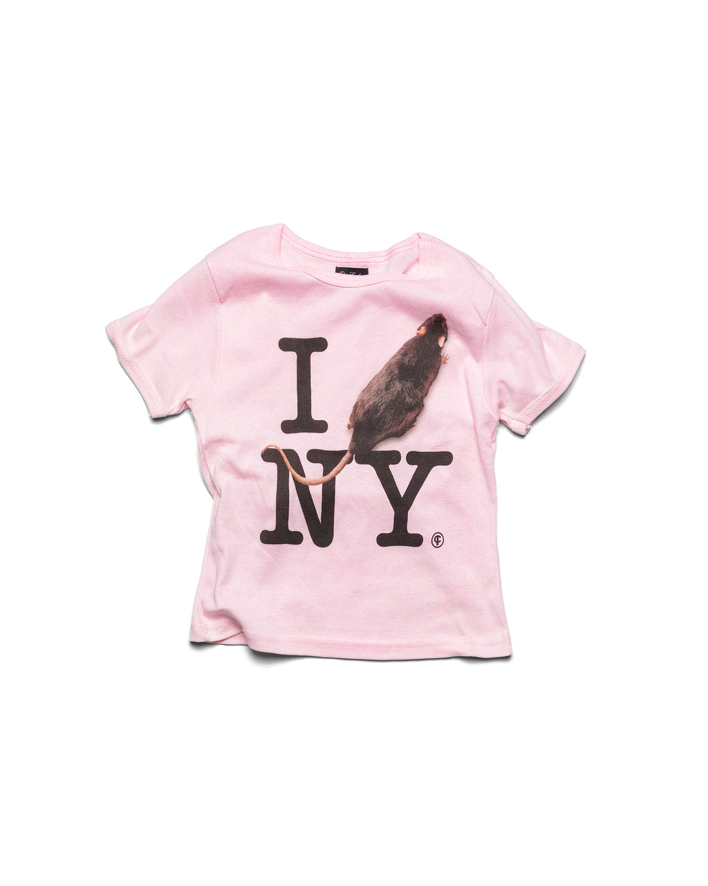 I RAT NY Baby Tee Pink