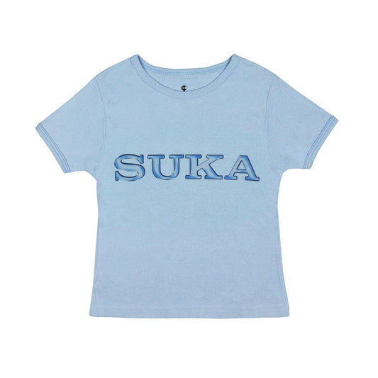 SUKA baby tee blue