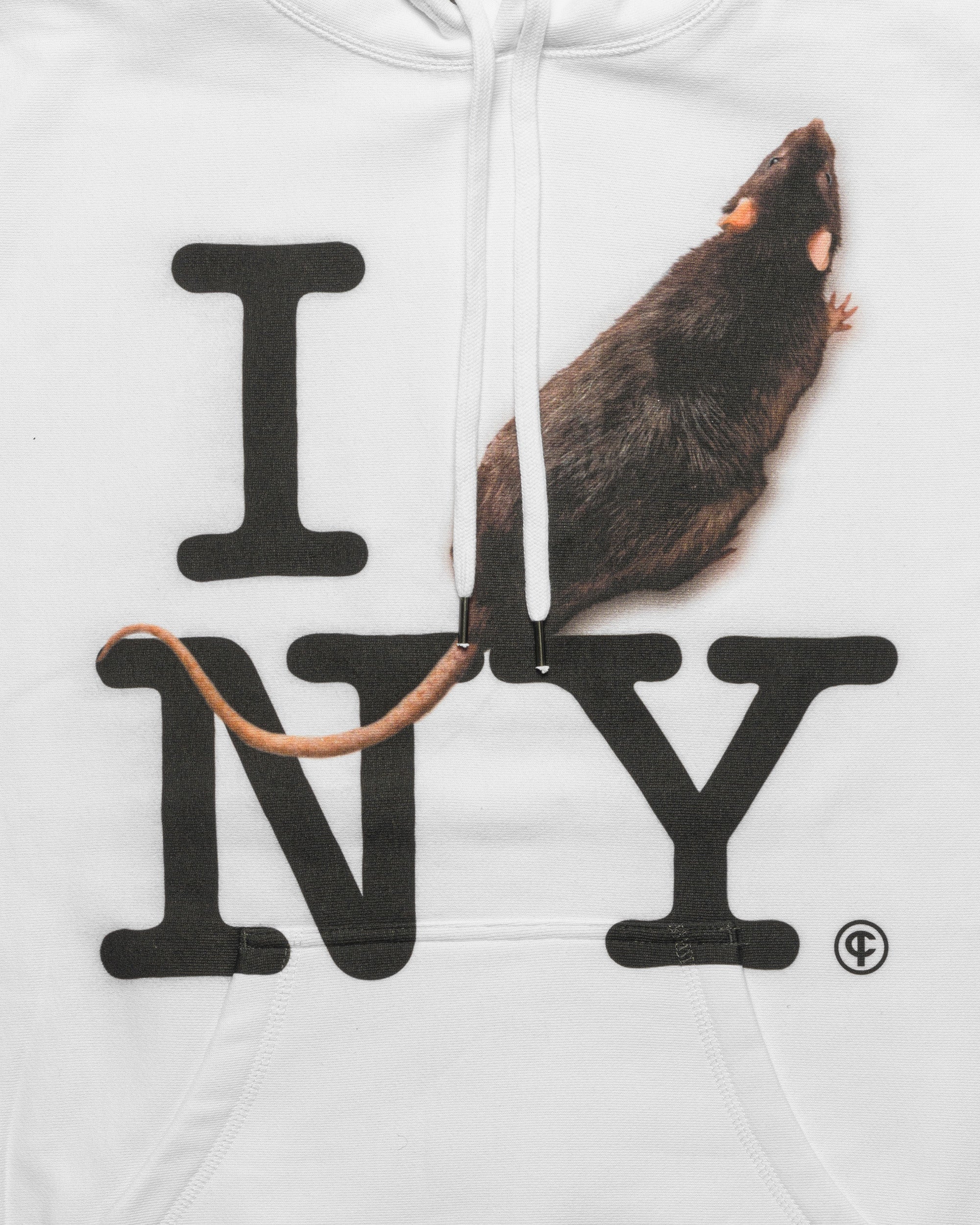 I RAT NY Hoodie White