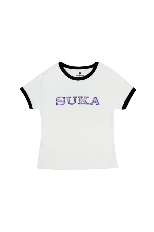 SUKA baby tee purple